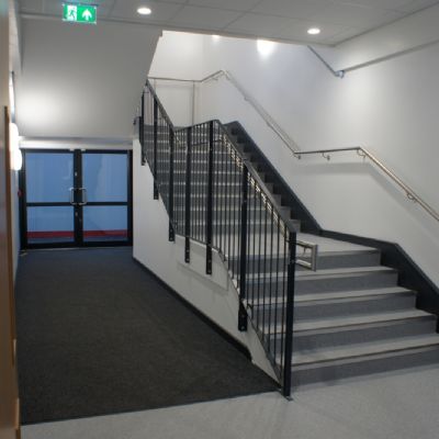 Stairs and exit