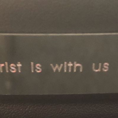 Christ is with us here